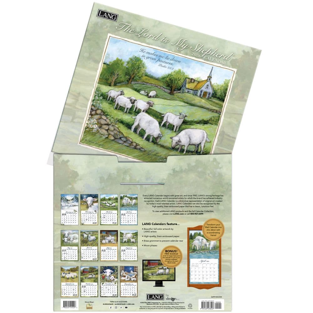The Lord is My Shepherd 2026 Wall Calendar_ALT3
