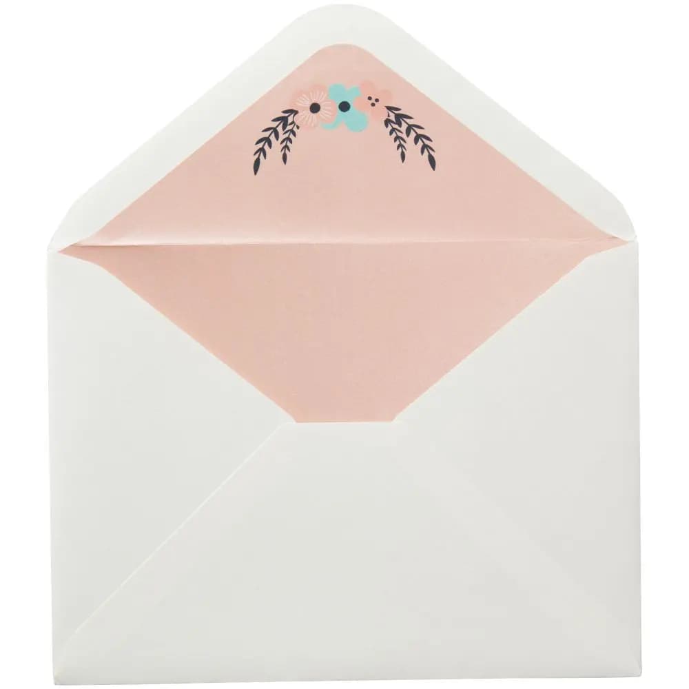 Stork and Bundle New Baby Card envelope