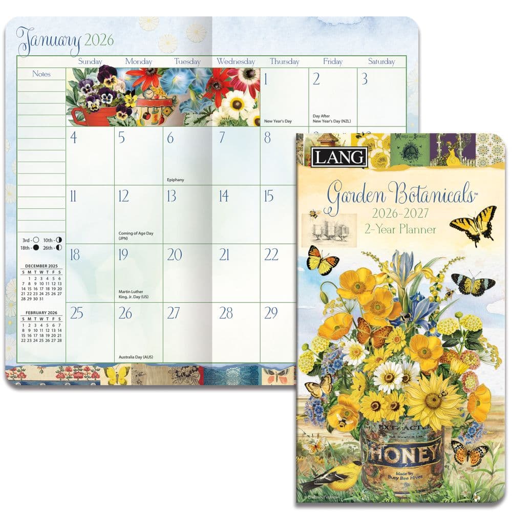 Garden Botanicals 2 Year 2026 Pocket Planner_ALT2
