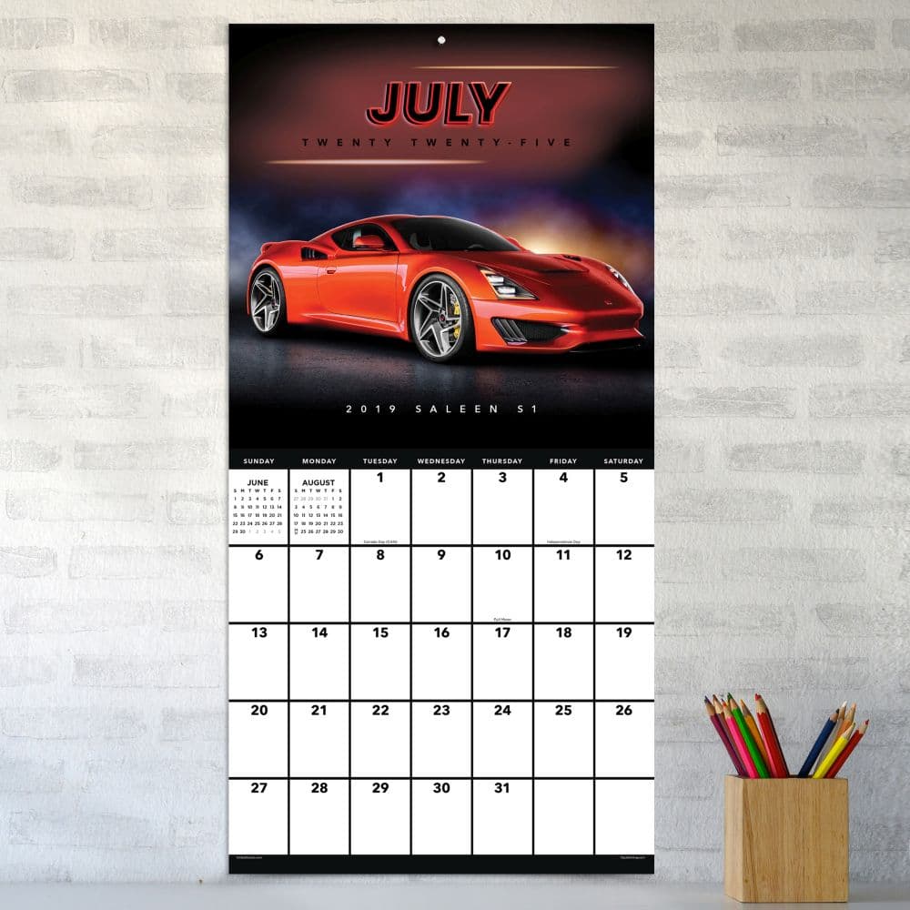 Dream Cars 2025 Wall Calendar Third Alternate Image