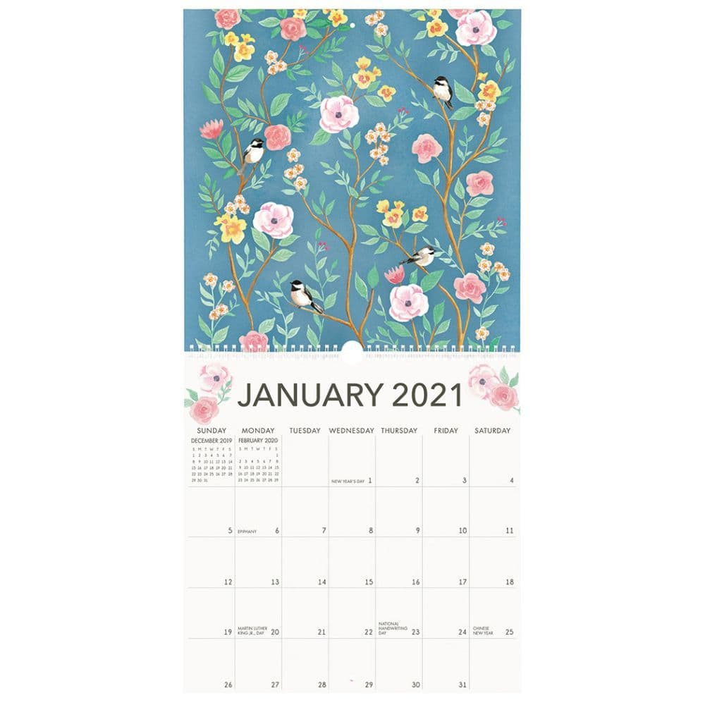 Art Grid Wall Calendar