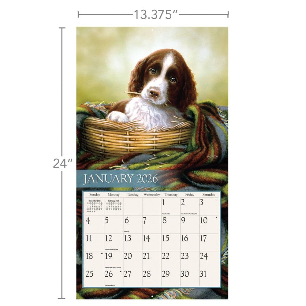 Love of Dogs 2026 Wall Calendar by John Silver_ALT6