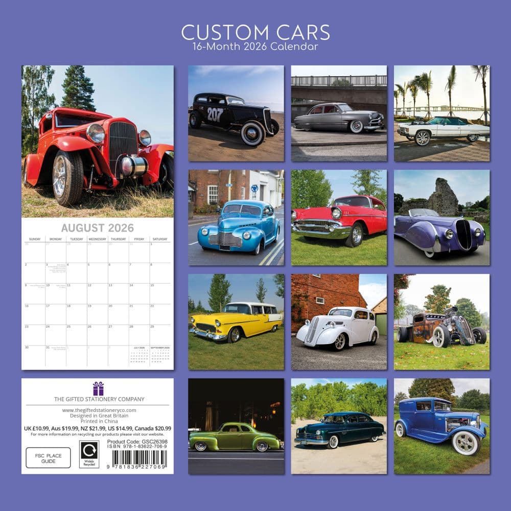 Custom Cars 2026 Wall Calendar First Alternate Image