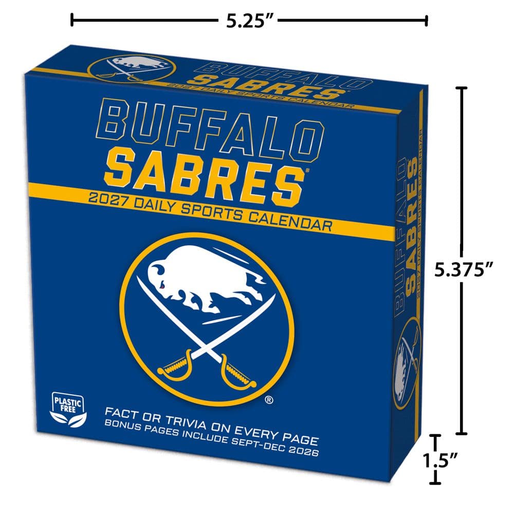 NHL Buffalo Sabres 2027 Desk Calendar Fourth Alternate Image