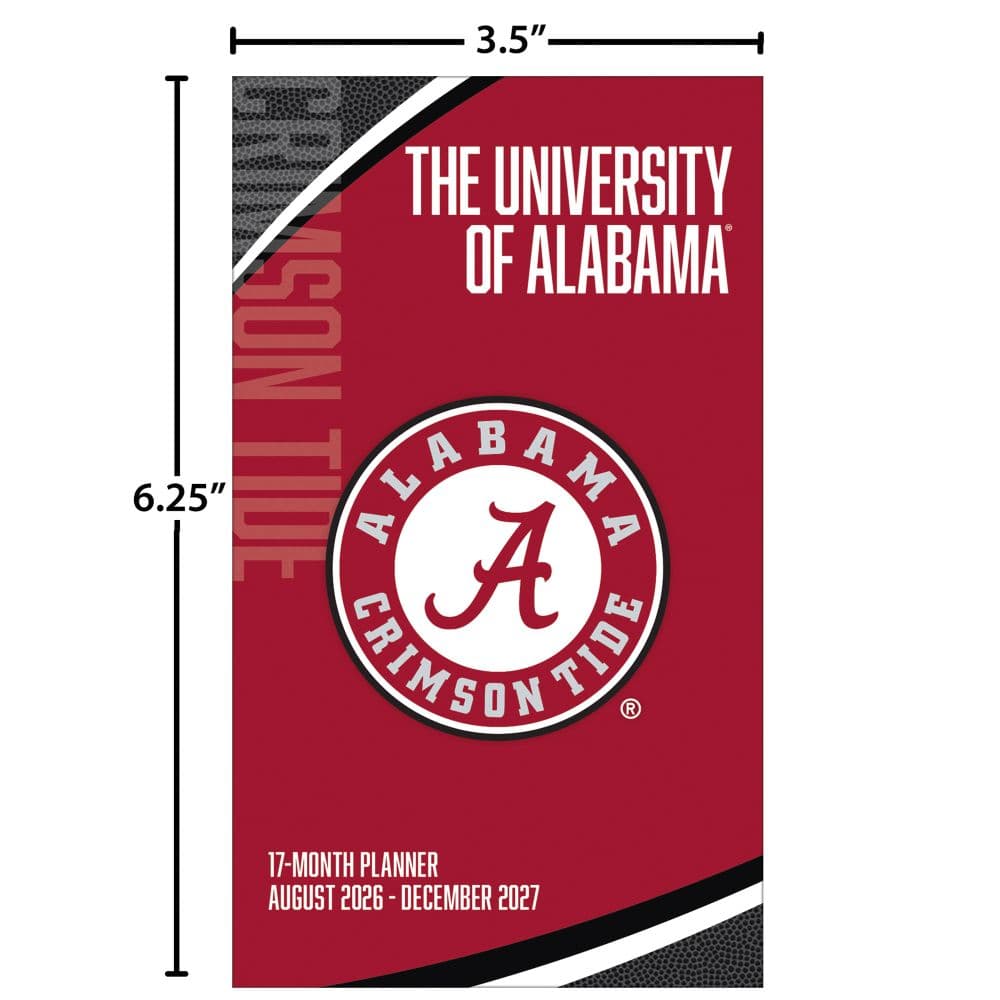 Alabama Crimson Tide 2027 17 Month Pocket Planner Sixth Alternate Image