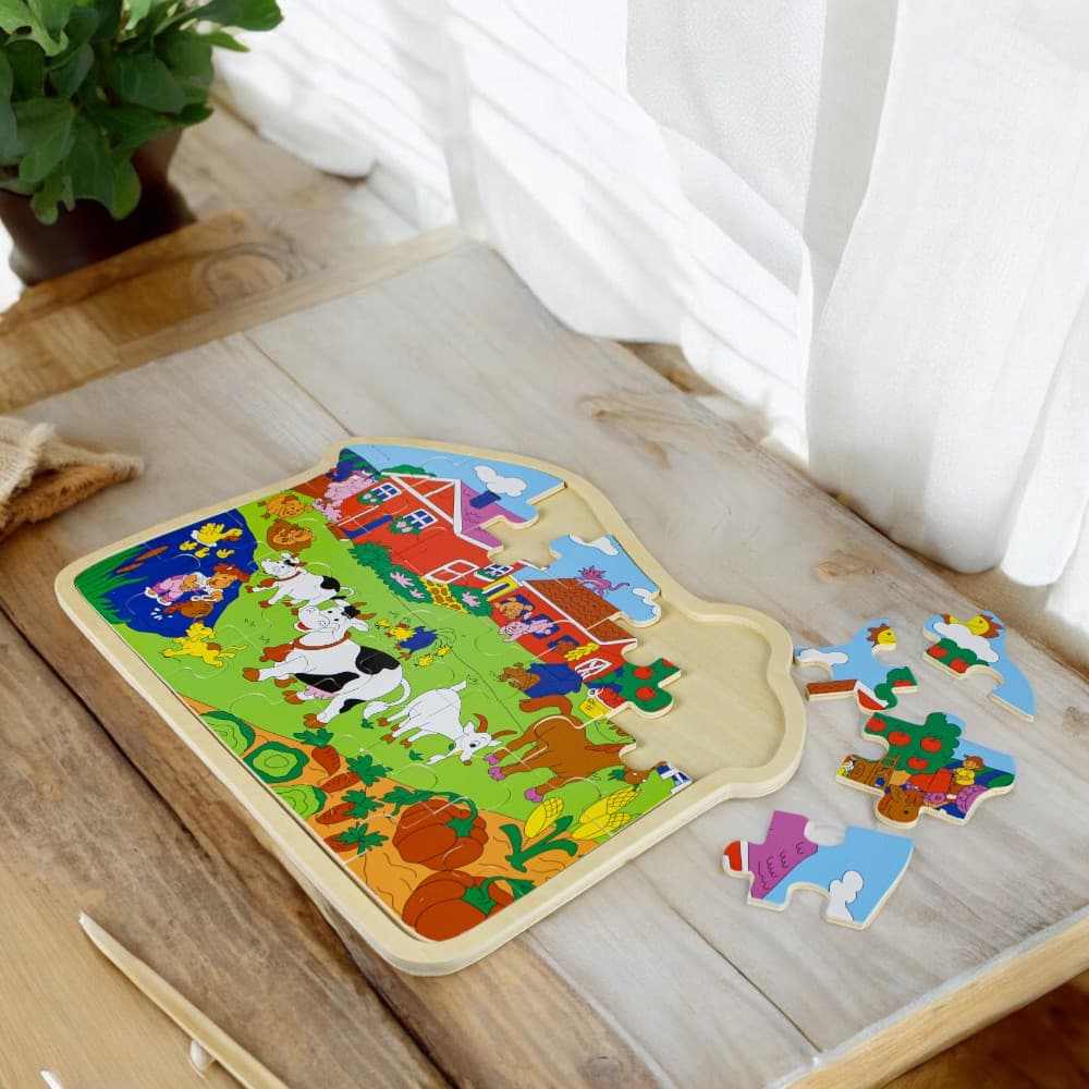 Wooden Farm 30 Piece Puzzle Second Alternate Image width=&quot;1000&quot; height=&quot;1000&quot;