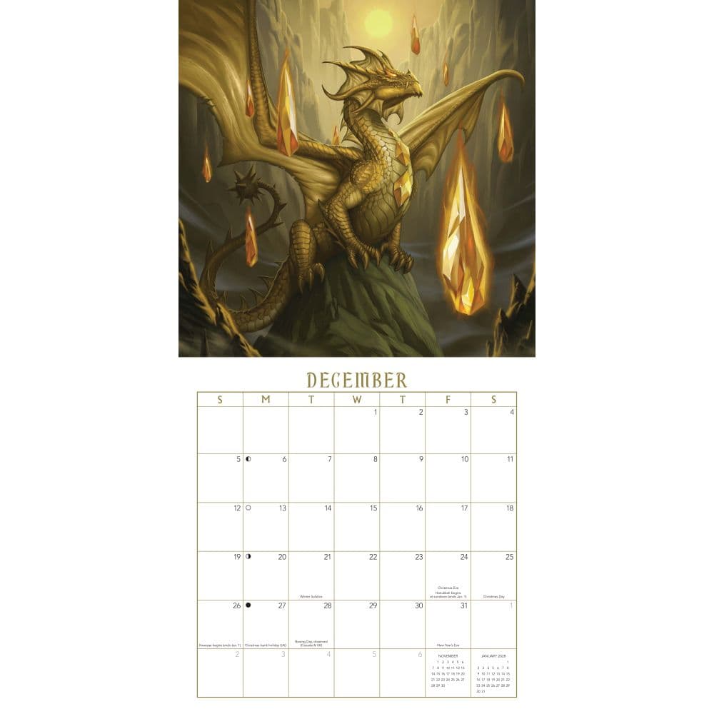Dragon 2027 Wall Calendar Fourth Alternate Image