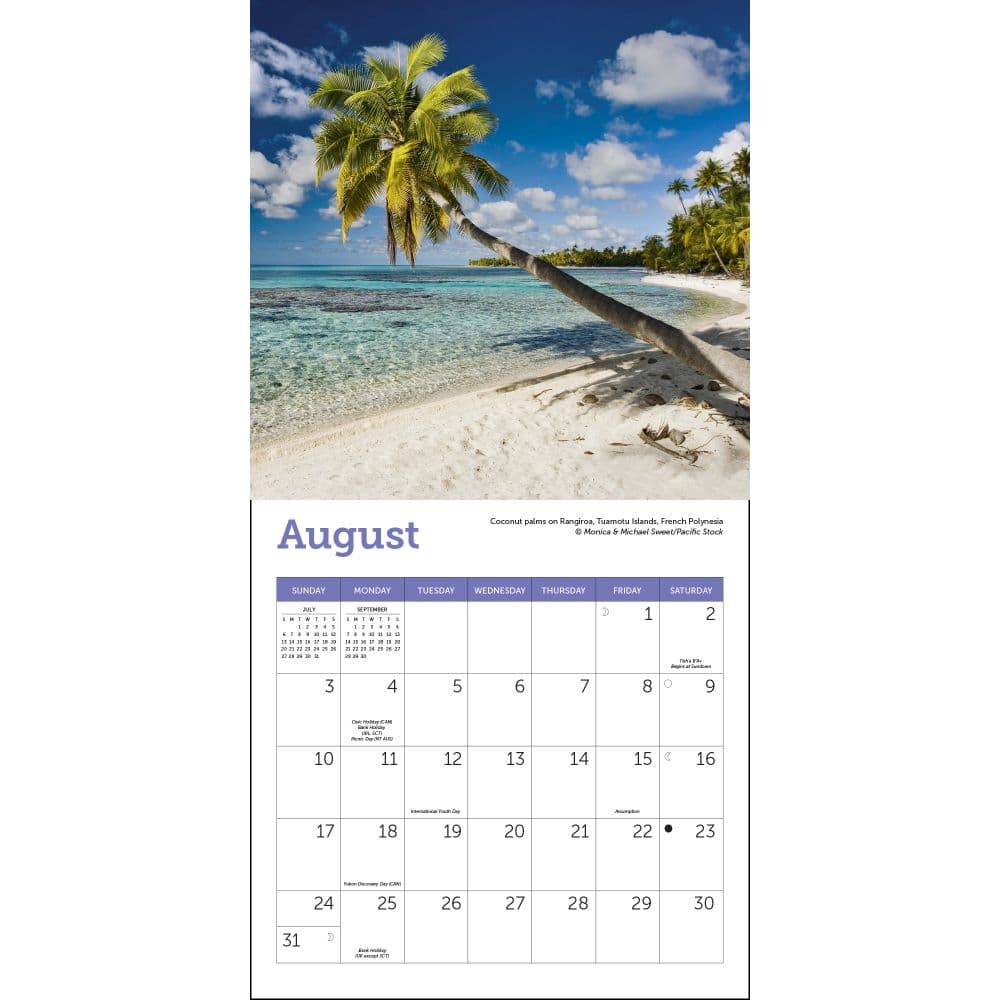 Islands 2025 Mini Wall Calendar Second Alternate Image width="1000" height="1000"