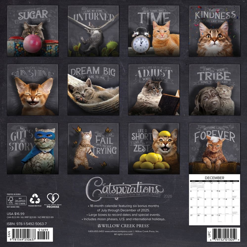 Catspirations 2026 Wall Calendar First Alternate Image