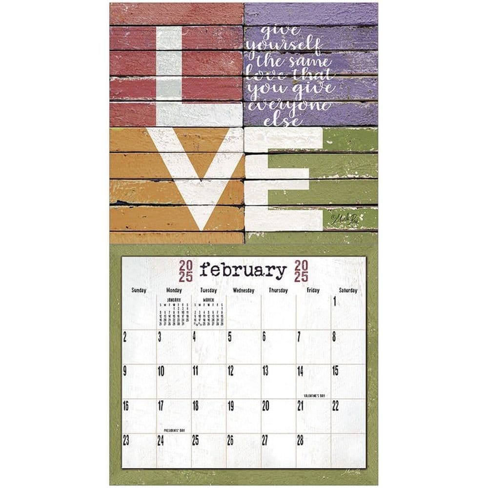Words to Live By Marla Rae 2025 Wall Calendar Second Alternate Image width=&quot;1000&quot; height=&quot;1000&quot;