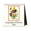 image Language of Flowers 2025 Easel Desk Calendar Main Image