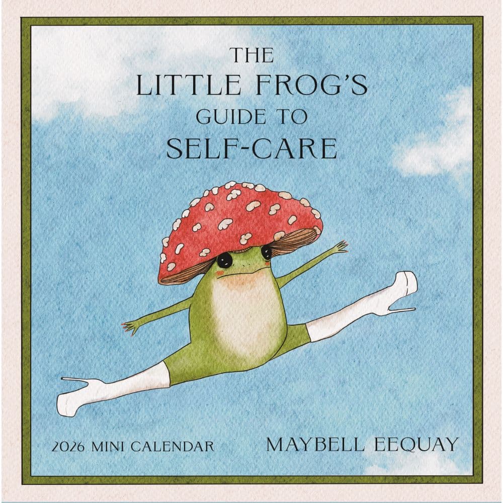 Little Frogs Self Care Guide 2026 Mini Wall Calendar Main Product image