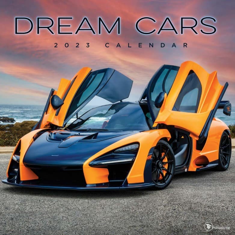 TF Publishing Dream Cars 2023 Wall Calendar
