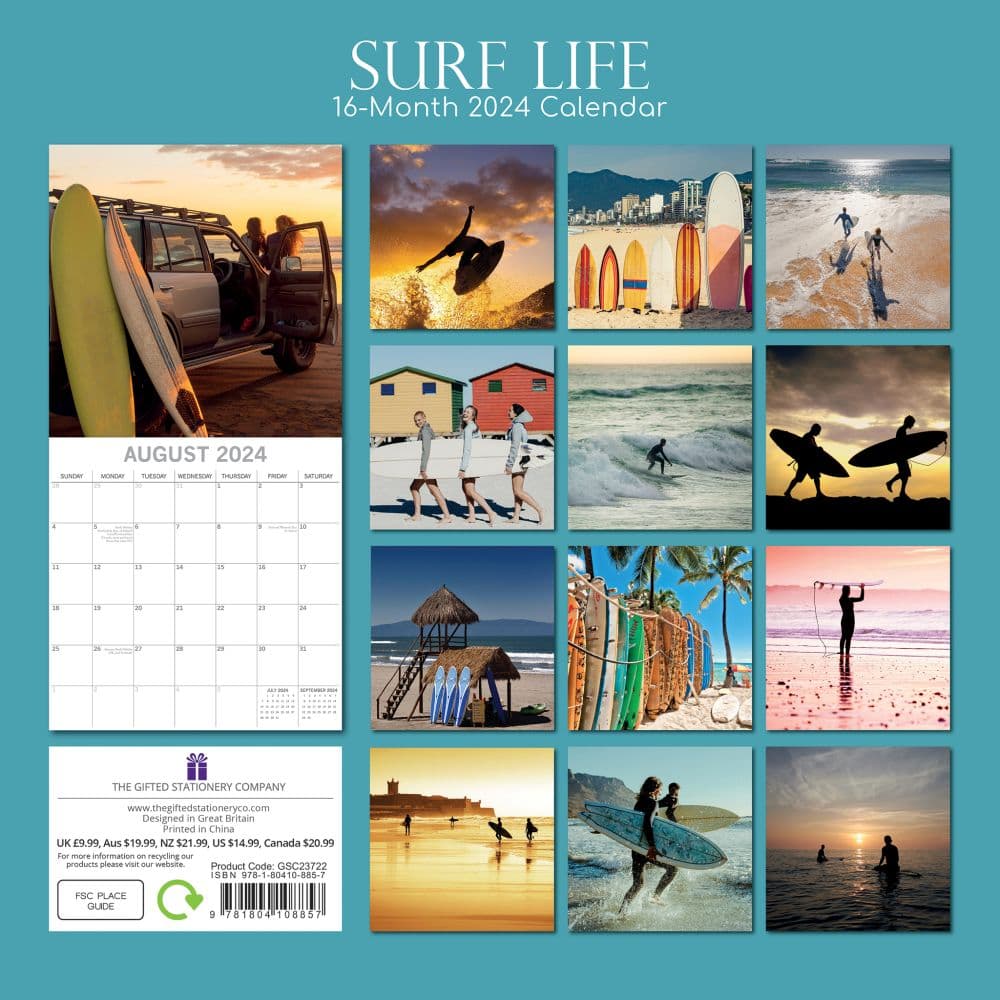 Surf Life 2024 Wall Calendar First Alternate Image width=&quot;1000&quot; height=&quot;1000&quot;