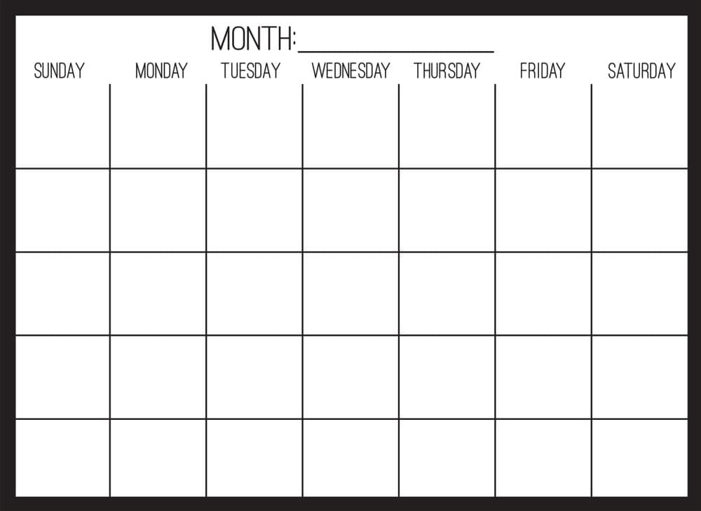 Clear 17.5 X 24 Dry Erase Calendar