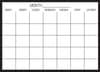 image Clear 17.5 X 24 Dry Erase Calendar Main Image