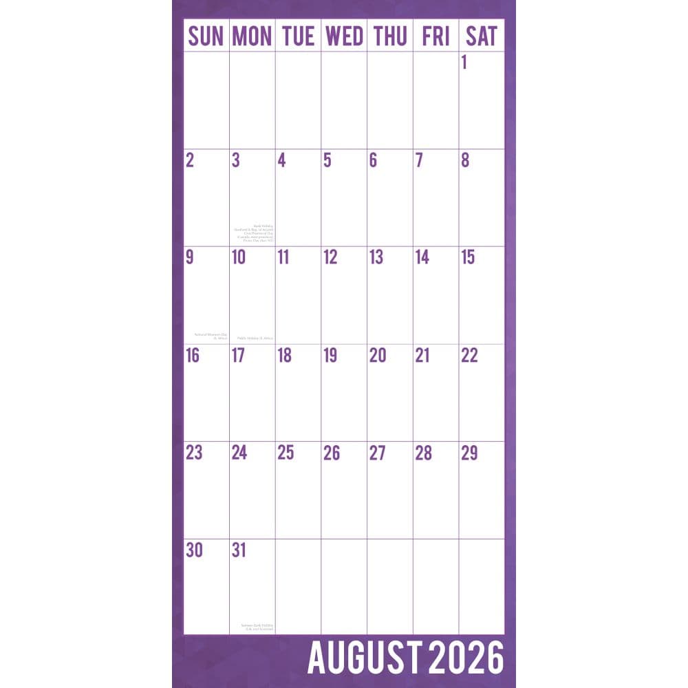 Large Print 2026 Wall Calendar Third Alternate Image