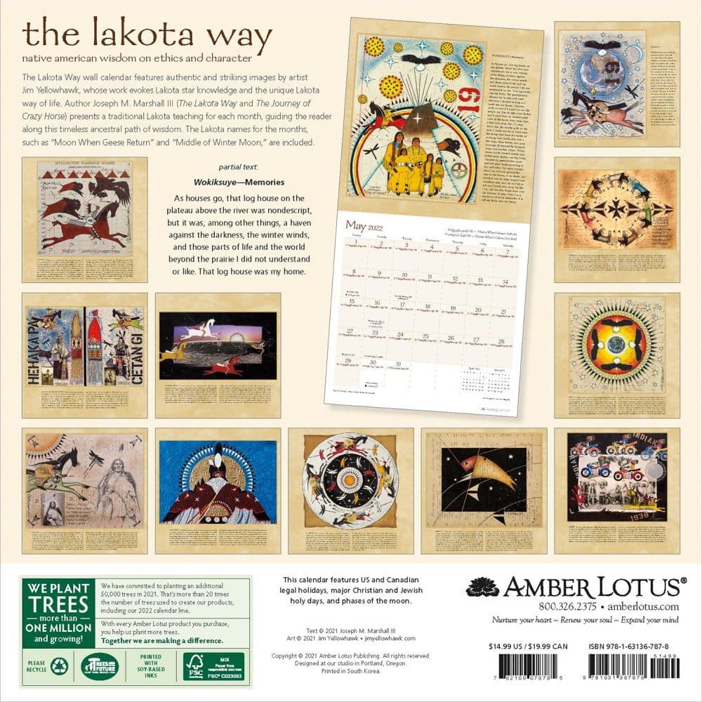 Lakota Way 2022 Wall Calendar - Calendars.com