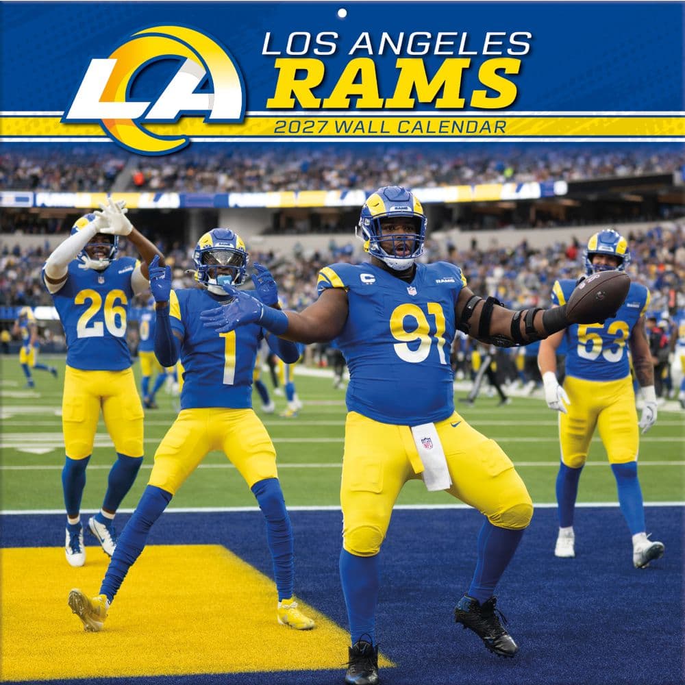 NFL Los Angeles Rams 2027 Wall Calendar Main Product Image