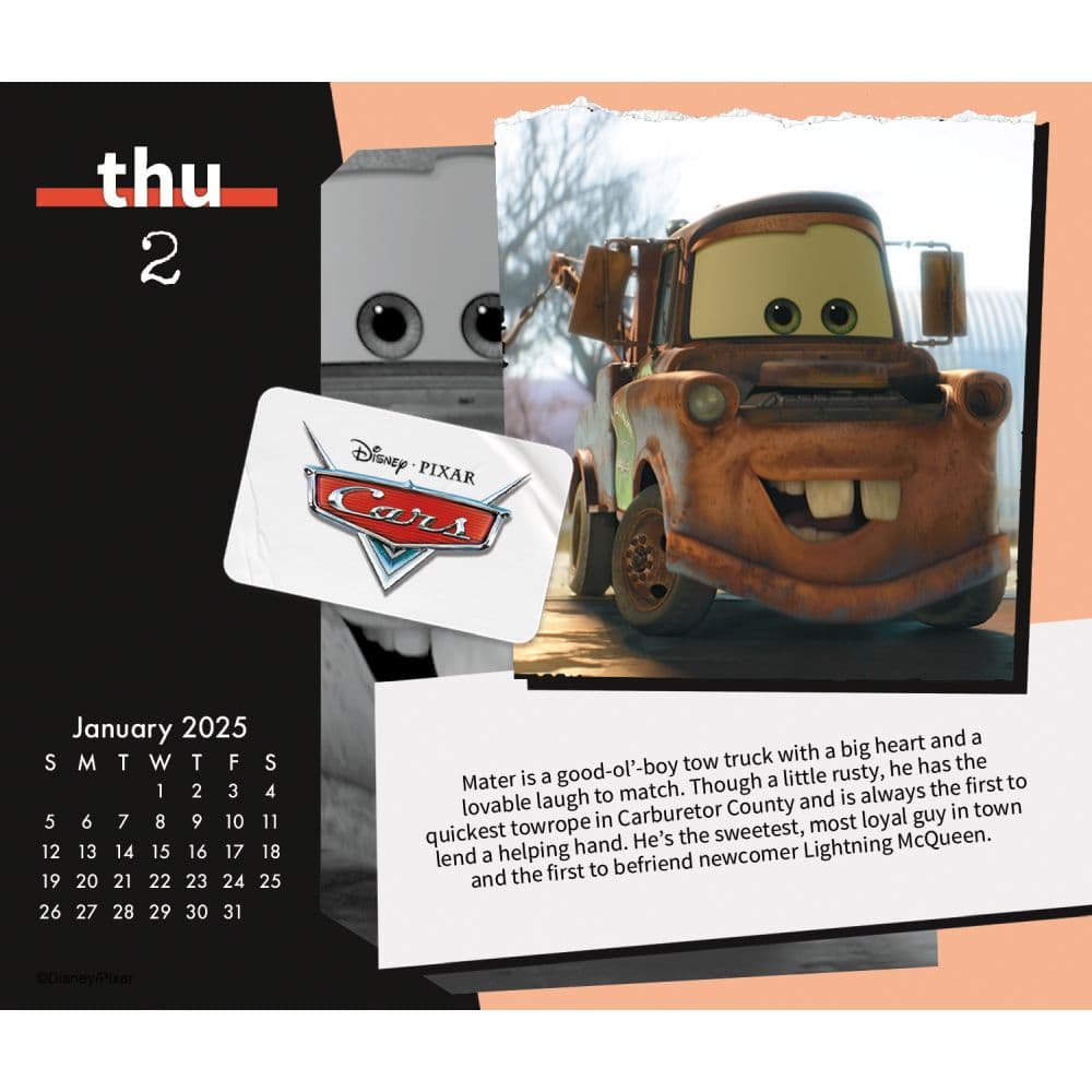Disney Pixar 2025 Desk Calendar Third Alternate Image width=&quot;1000&quot; height=&quot;1000&quot;