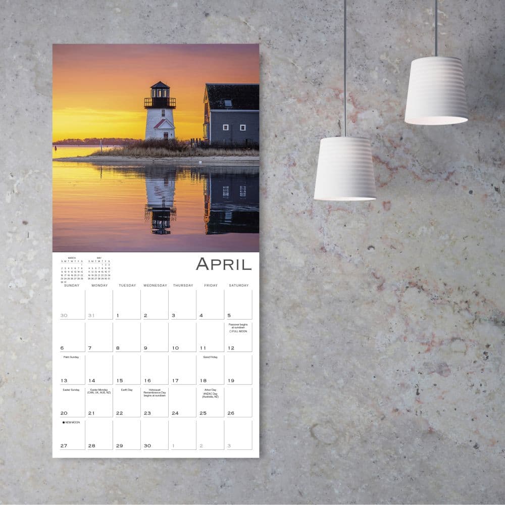 Light of New England 2025 Wall Calendar