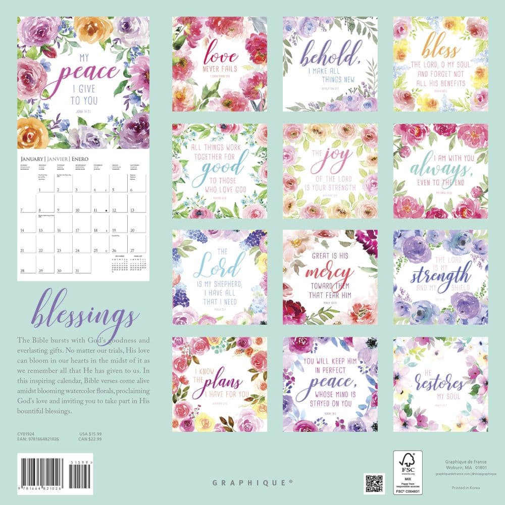 Be Joyful Always 2024 Wall Calendar - Calendars.com