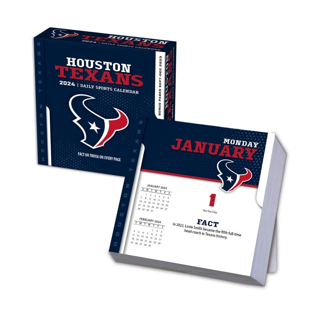 Houston Texans 2025 Desk Calendar