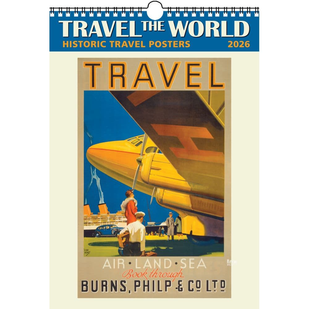 Travel the World 2026 Wall Calendar Main Image