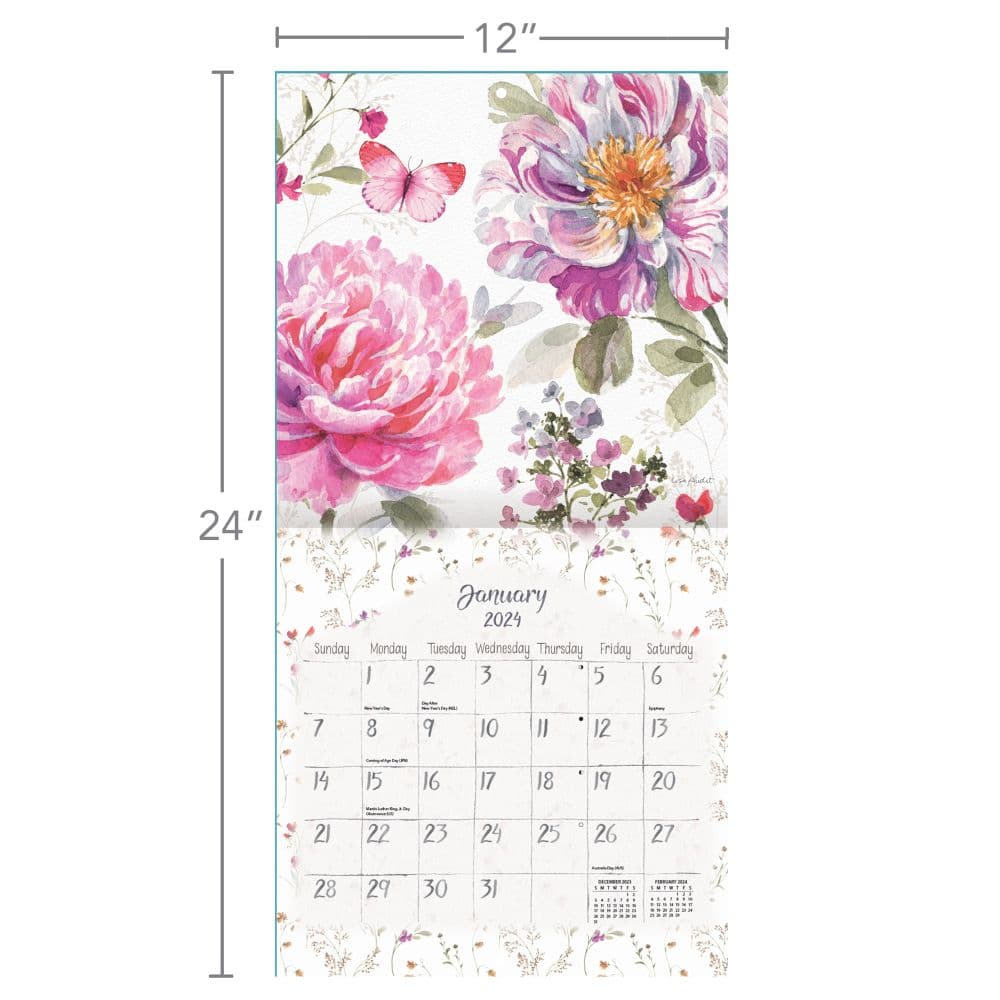 Watercolor Wonder 2024 Wall Calendar - Calendars.com