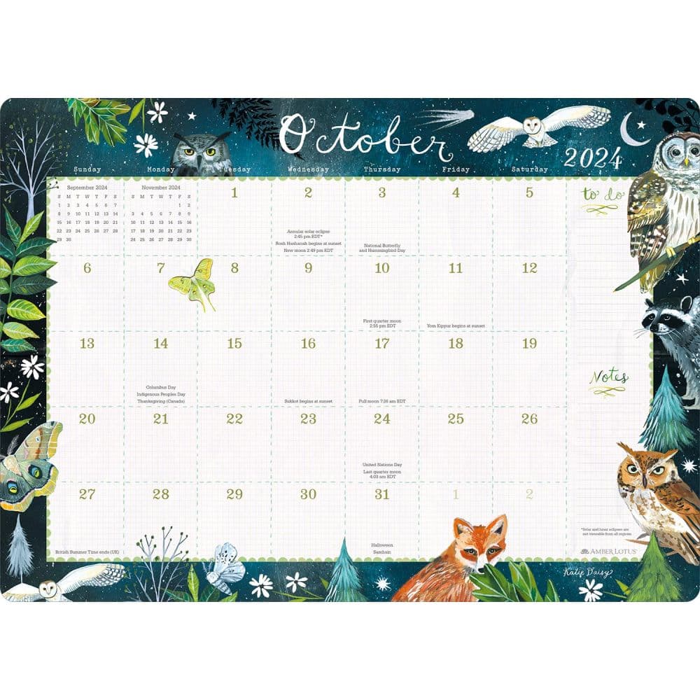 Katie Daisy 2024 Desk Pad