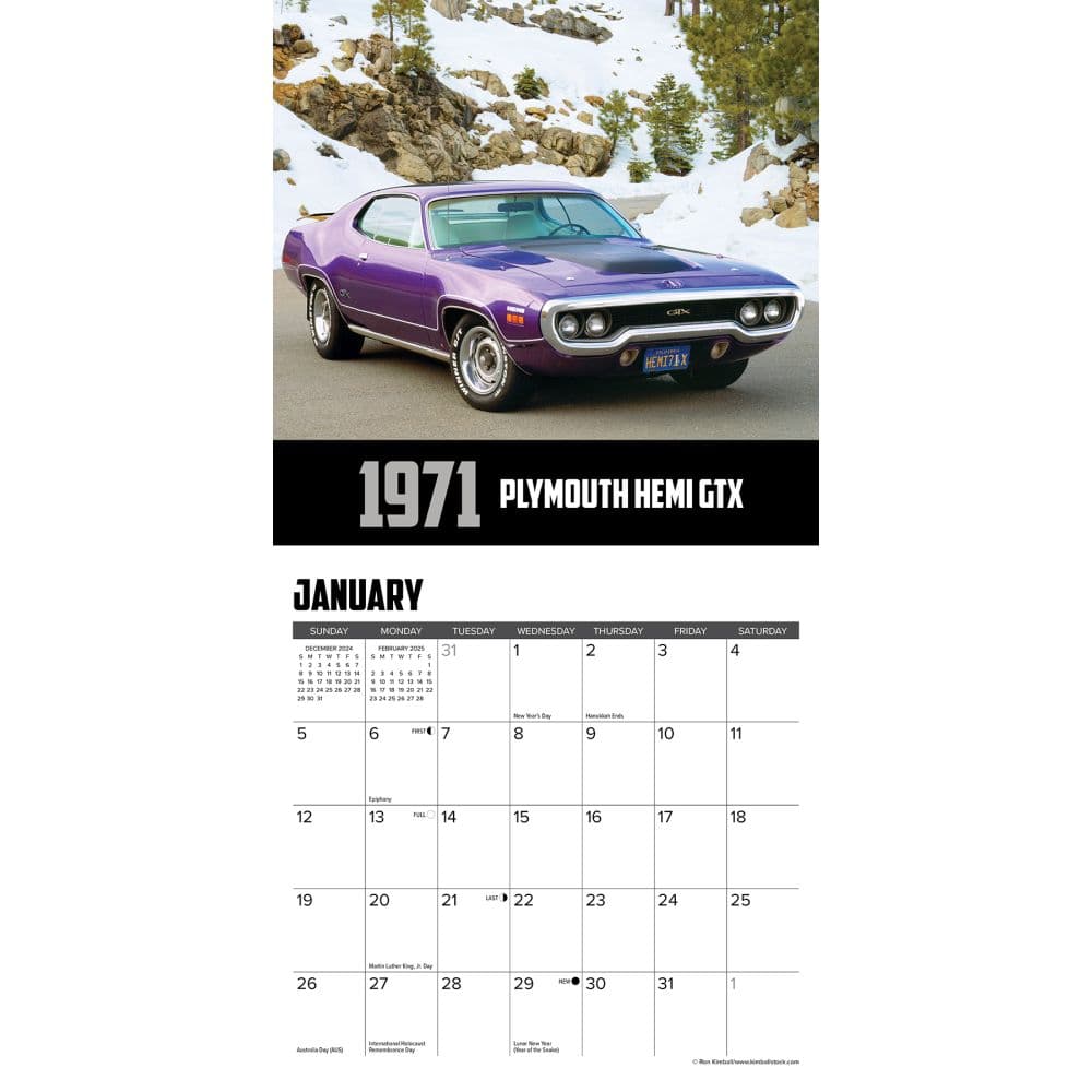 American Muscle Cars 2025 Mini Wall Calendar Second Alternate Image width=&quot;1000&quot; height=&quot;1000&quot;
