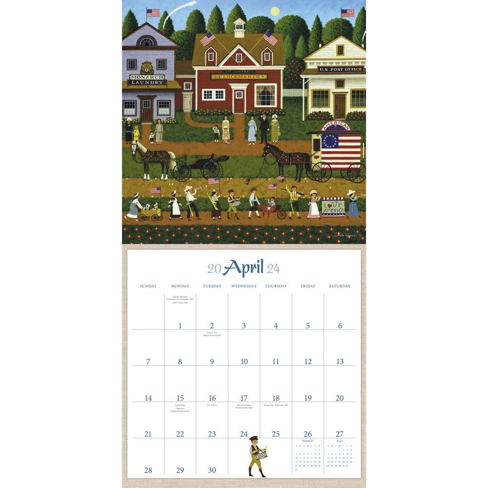 Wysocki Americana Mead 2024 Wall Calendar