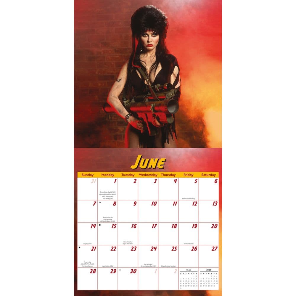 Elvira 2026 Wall Calendar Third Alternate Image