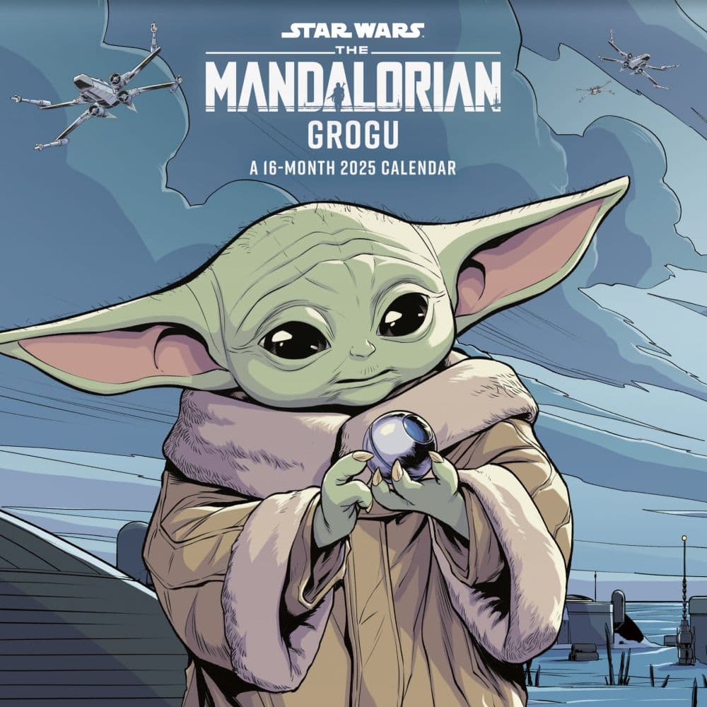 Mandalorian Star Wars 2025 Mini Wall Calendar
