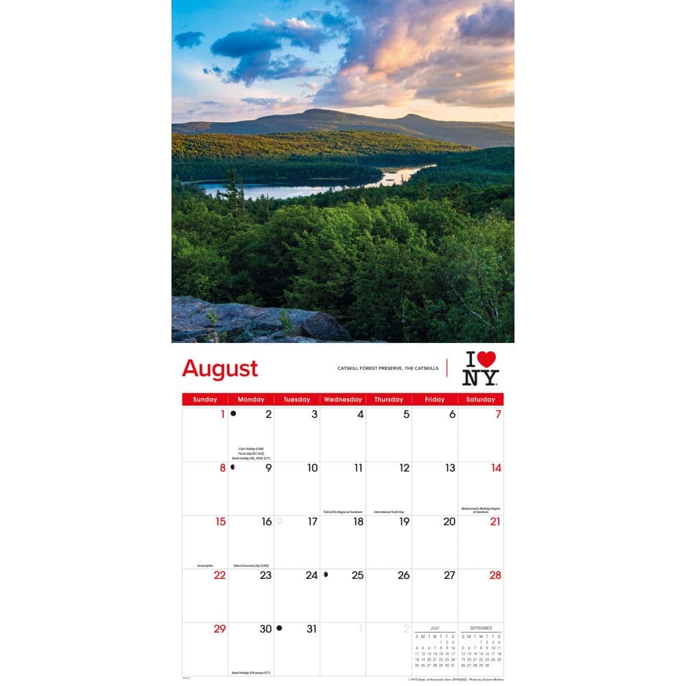 I Love NY 2027 Wall Calendar Third Alternate Image