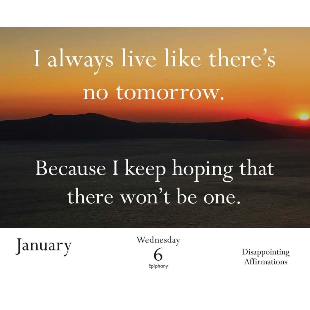 Disappointing Affirmations 2027 Desk Calendar Sixth Alternate Image