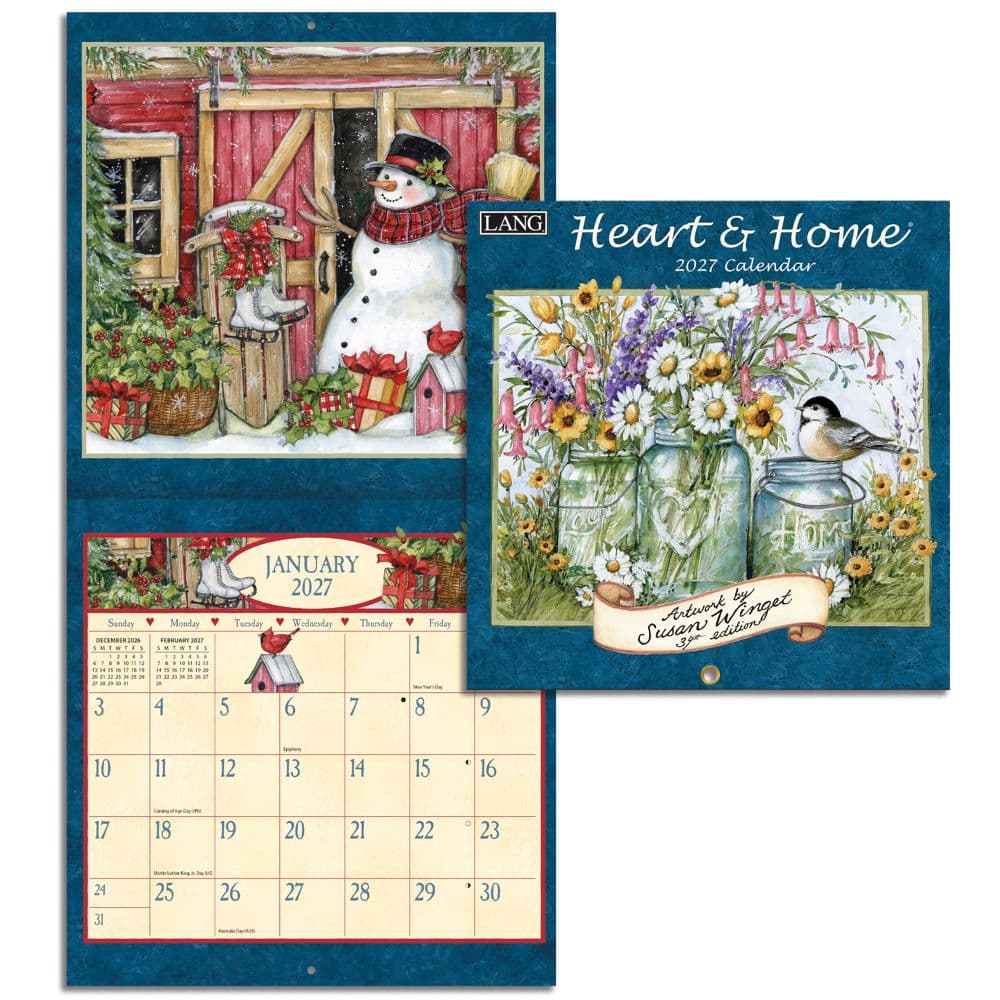 Heart and Home 2027 Mini Wall Calendar by Susan Winget Fifth Alternate Image