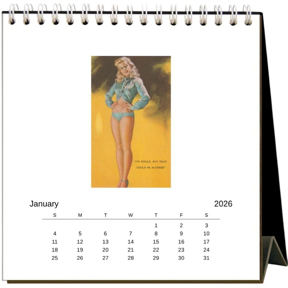 Pin-Ups 2026 Easel Desk Calendar Second Alternate Image