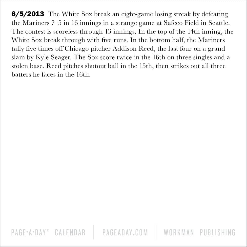 Sports 365 Facts 2026 Desk Calendar Fifth Alternate Image