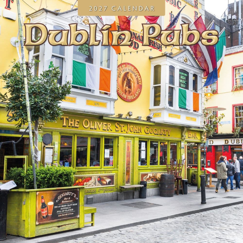 Dublin Pubs 2027 Wall Calendar