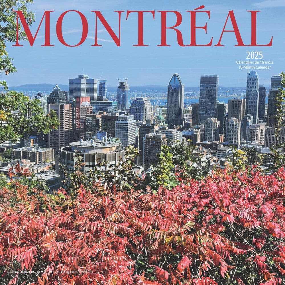 Montreal 2025 Wall Calendar