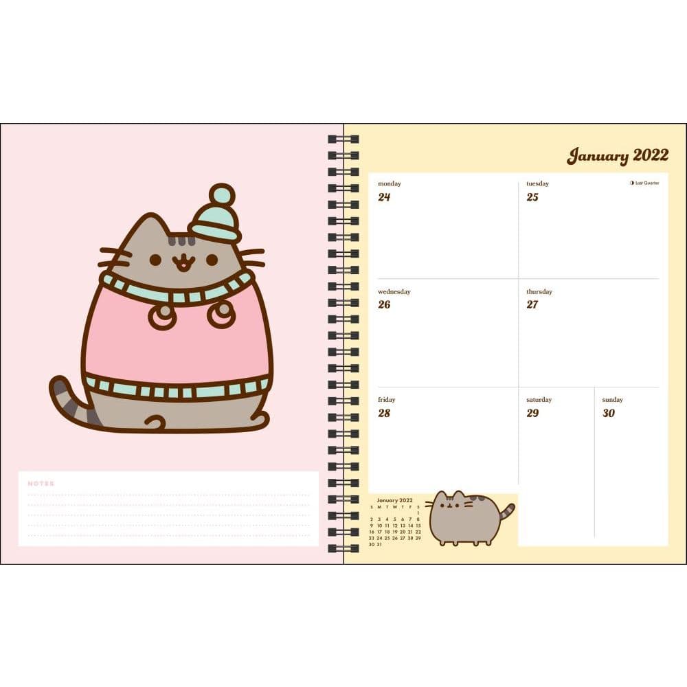 Pusheen 16-Month 2021-2022 Monthly Weekly Planner Calendar - Calendars.com