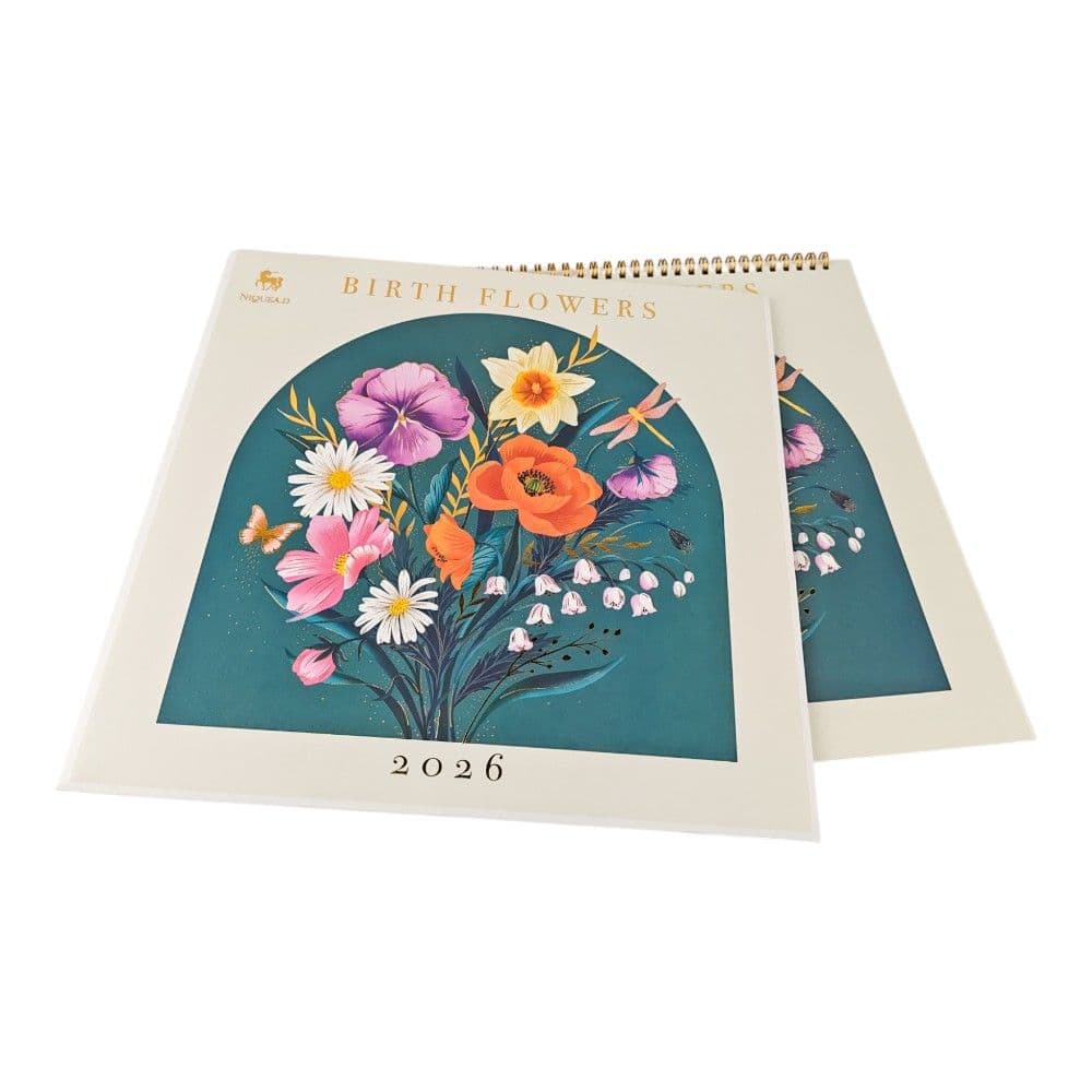 Birth Flowers 2026 Spiral Wall Calendar Fourth Alternate Image