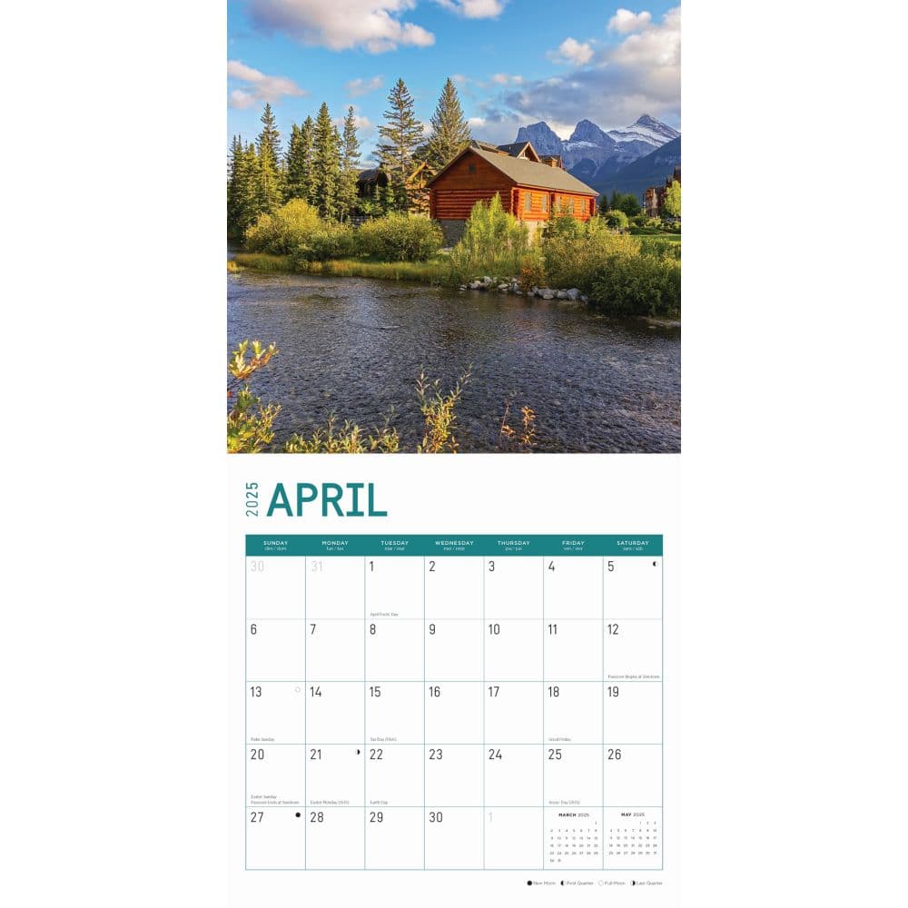 Cabins 2025 Wall Calendar