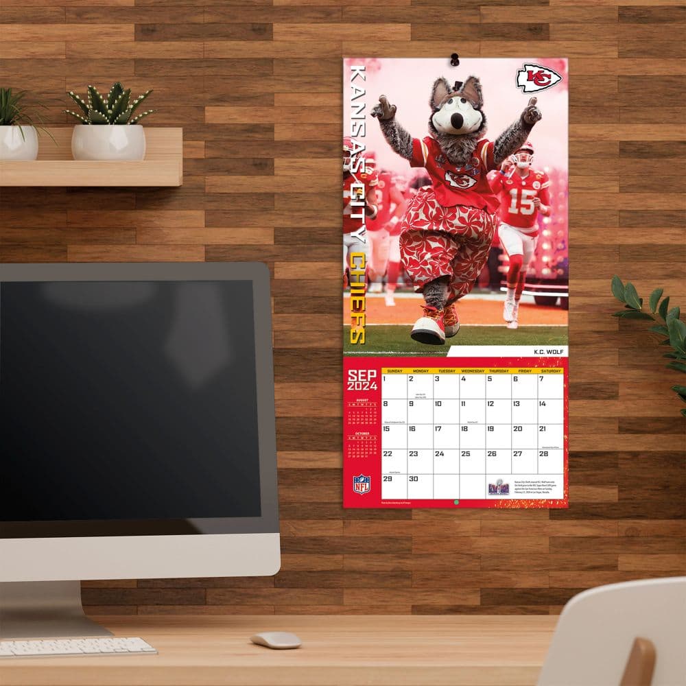 NFL Kansas City Chiefs 2025 Mini Wall Calendar Fourth Alternate Image