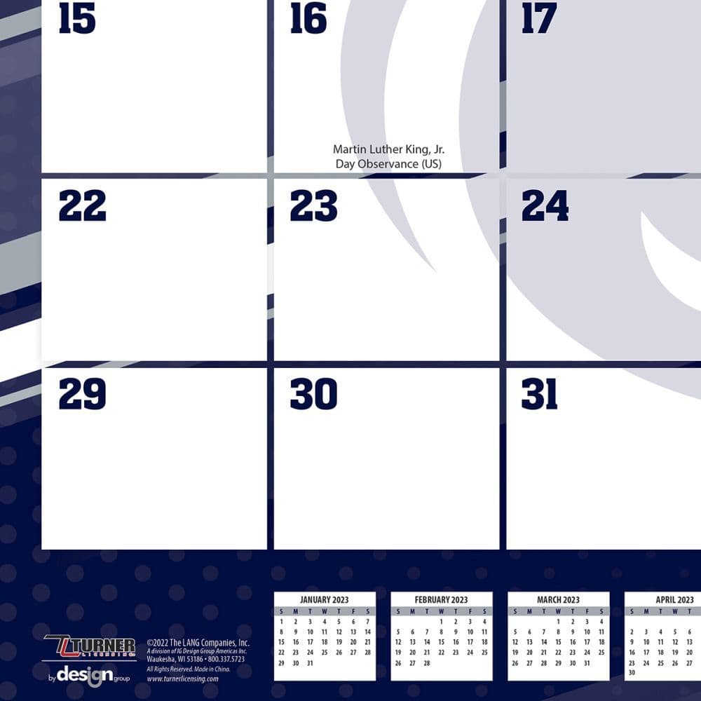 Penn State Calendar 2023 Penn State Nittany Lions 2023 Desk Pad Calendar - Calendars.com