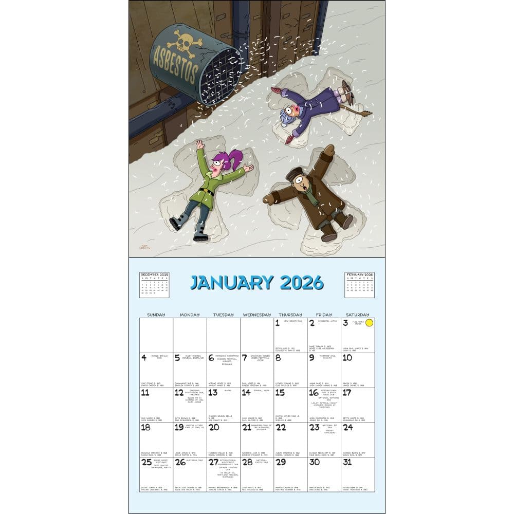 Futurama 2026 Wall Calendar Second Alternate Image
