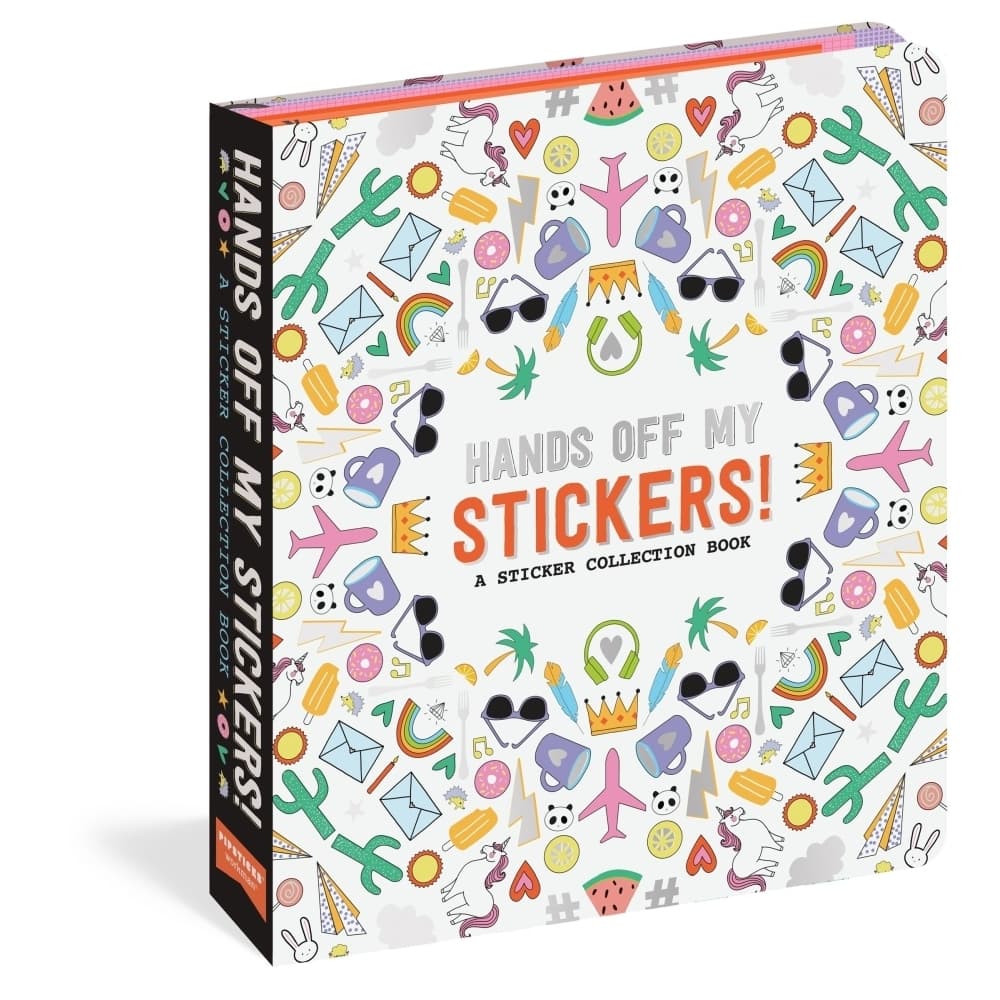 Hands Off My Stickers Storage Book Main Image