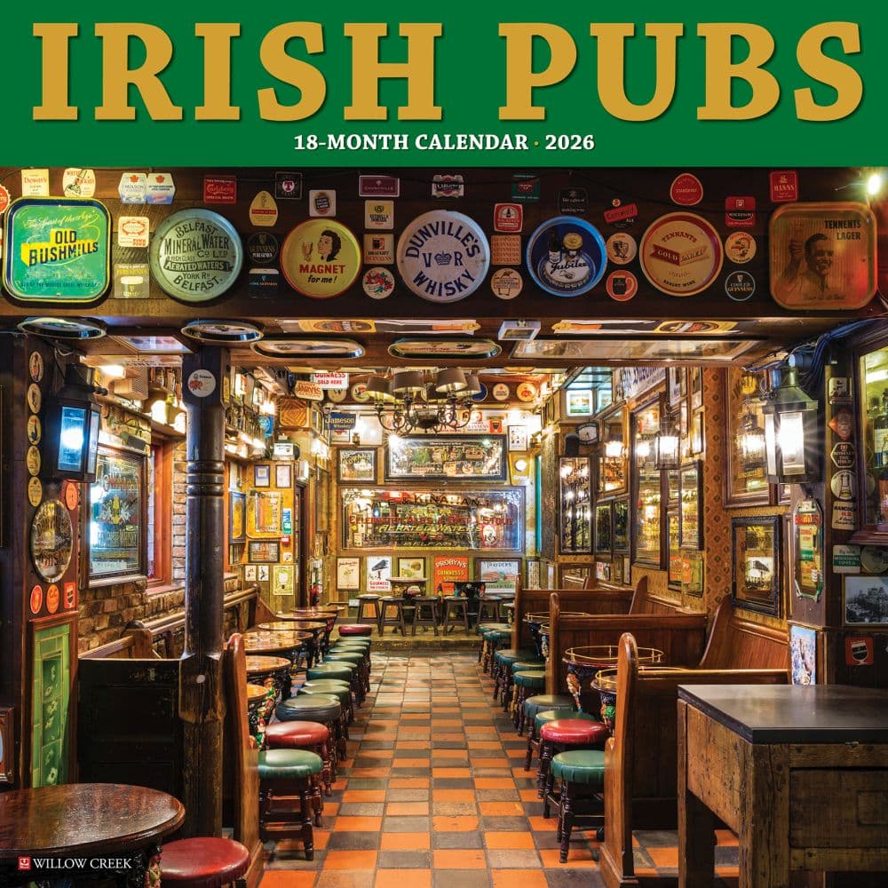 Irish Pubs 2026 Wall Calendar  Main Image