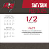 image NFL Tampa Bay Buccaneers 2025 Desk Calendar weekend